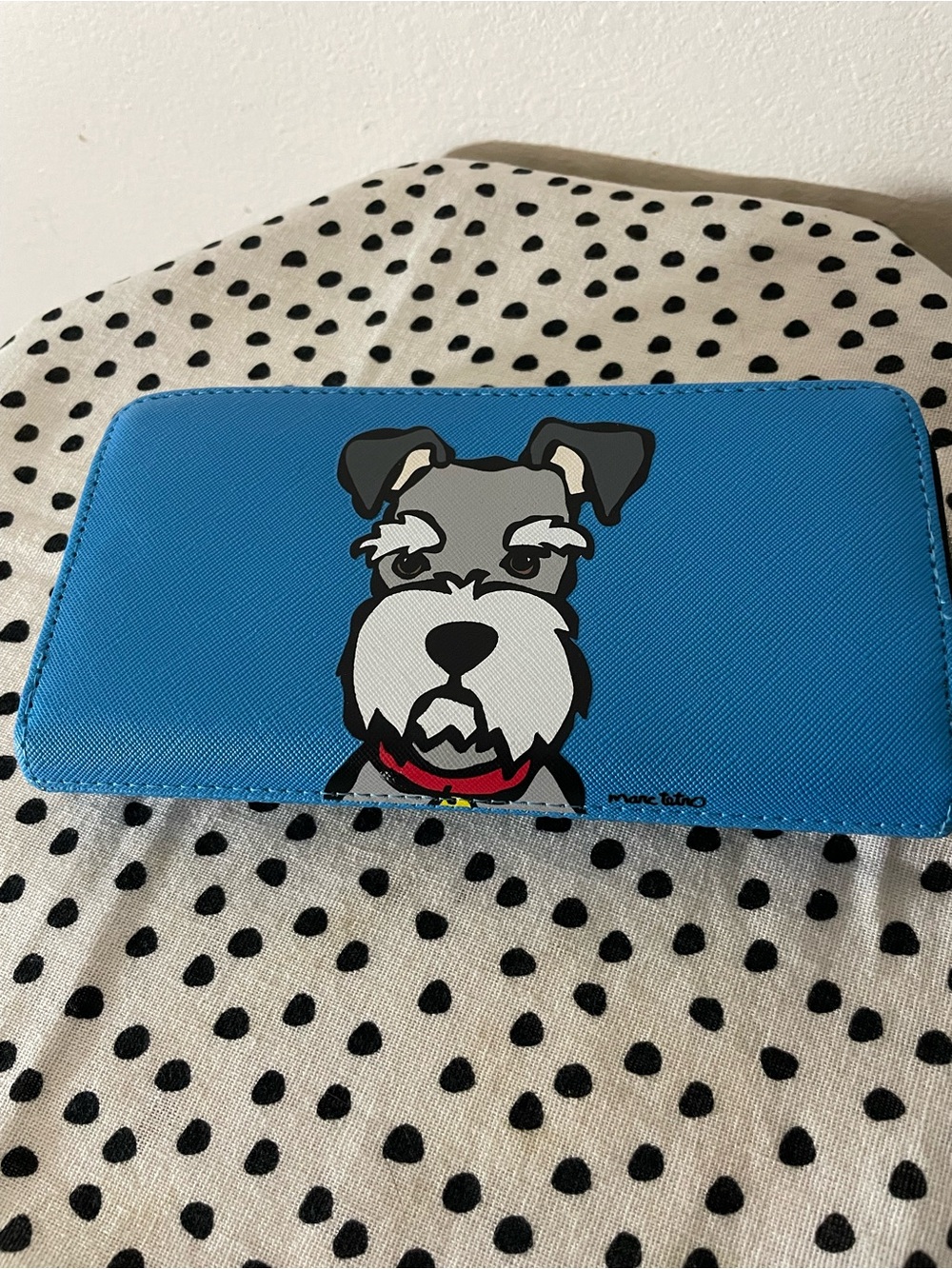 Blue Schnauzer Zip Wallet - Marc Tetro